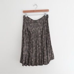Josephine Chaus Vintage Floral Pleated 90s Midi Skirt